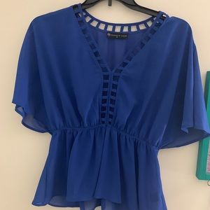 Cropped babydoll top